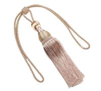 GLETSF Curtain Tie Backs - Multicolor Tassel Tiebacks with Wire Hanging Ball, Durable Polyester Yarn for Stylish Home Decor (Beige),Beige