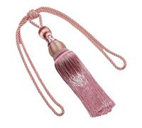 GLETSF Curtain Tie Backs - Multicolor Tassel Tiebacks with Wire Hanging Ball, Durable Polyester Yarn for Stylish Home Decor (Pink),Pink