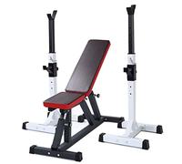 GLETSF Dumbbell Bench Bench Press Home Indoor Gym Men'S Fitness Barbell Rack Weightlifting Bed Strength Training Rack Squat Rack Adjustable Bracket Multifunctional She