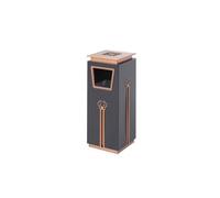 GLETSF Dustbin Commercial Square Ashtray Lobby Office Building Elevator Hotel Shopping Mall Stainless Steel Trash Cans Trash Can,B