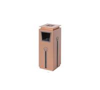 GLETSF Dustbin Commercial Square Ashtray Lobby Office Building Elevator Hotel Shopping Mall Stainless Steel Trash Cans Trash Can,A