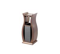 GLETSF Dustbin High-end Stainless Steel Trash Can Hotel Vertical Hotel Special Lobby Corridor Hall Hall Ktv Office Building with Ashtray Trash Can,F