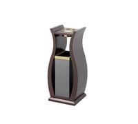 GLETSF Dustbin High-end Stainless Steel Trash Can Hotel Vertical Hotel Special Lobby Corridor Hall Hall Ktv Office Building with Ashtray Trash Can,B