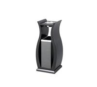 GLETSF Dustbin High-end Stainless Steel Trash Can Hotel Vertical Hotel Special Lobby Corridor Hall Hall Ktv Office Building with Ashtray Trash Can,A