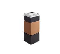 GLETSF Dustbin Hotel Garbage Cans Lobby with Ashtray Lobby Elevator Entrance Vertical Shopping Mall Smoke Cans Stainless Steel Hotel Trash Can,B