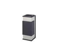 GLETSF Dustbin Hotel Shopping Mall Stainless Steel Garbage Can Elevator Lobby Office Building Commercial With Extinguish Ashtray Square Ashtray Trash Can,B