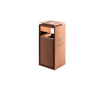 GLETSF Dustbin Hotel Trash Can with Ashtray Lobby Elevator Entrance Vertical Hall Stainless Steel Hotel Shopping Mall Smoke Cans Trash Can,C1-L