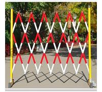 GLETSF Expandable Barricade Folding Safety Barriers For Construction Sites, Lifts And Outdoor Roads For Playground Park Hotel Crowd Control-Red-1.2 * 2m