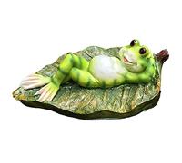 GLETSF Garden Ornaments Outdoor Floating Water Frog Statue Water Feature Pond Decorations Garden Decoration Sculpture Simulation Animal Garden Art Fairy Garden Ornaments.
