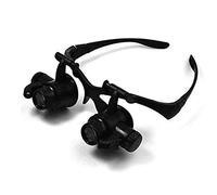GLETSF Headband Magnifying Glass Headband Magnifier with Led Light, 10x/ 15x/ 20x/ 25x with Storage Bag for Jewelry Clock Repair Loupe Beauty Comes,
