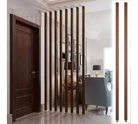 GLETSF Height Adjustable Room Divider, 3.77Ft Black Partition Screen - Cabinet To Ceiling/Floor To Ceiling Space Separator, 1/2/5 Pack Options For Home & Office Use-2 Pcs-145cm/4.75ft