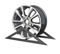 GLETSF Hexagon Tire Display Stand For Garage And Auto Shop, Durable Rim Rack For Commercial Exhibition And Workshop, Enhances Wheel Presentation For Trade Shows-Triangle Rim Rack