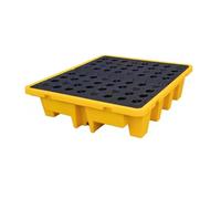 GLETSF Modular Spill Platform, Industrial Spill Containment Platform, Emergency Management Sump, 17 Specifications-Yellow-130 * 110 * 30cm