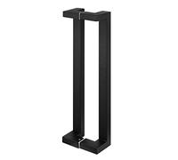GLETSF Office Closet Barns Push Pull Door Handle, 6/8/10In Classic Square Metal Gate Handles, Back To Back Mounted, Matte Finish/Black/80Cm/31.5In,D-150Cm-Black-120Cm/47.2Inft