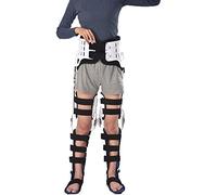 GLETSF Orthopedic Hinged Rom Knee Waist Support Brace For Adults, Waist Knee Ankle Foot Joint Fixation Brace, Legs Can Be Bent, Include Left And Right Feet-With ankle