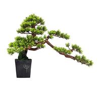GLETSF Simulation Tree Artificial Bonsai Tree In Ceramic Flowerpot Weathered Wood Root Carving Welcome Pine Bonsai Indoor Artificial Plants Zen Ornaments For Home Office Indoor Showc