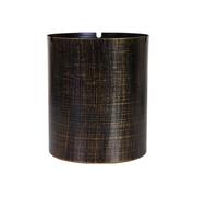 GLETSF Versatile Bronze Ashtrays Wrought Iron Retro Cigarette Ashtray Metal Portable Ash Tray Portable Ashtray For Car Home Decoration Reusable-Cylindrical+XL A