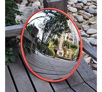 GLETSF Wide Angle Safety Mirror - Convex Traffic Mirror For Supermarkets & Warehouses - Anti-Theft Security Device - Black Design-Orange-60Cm