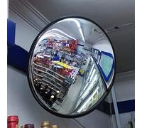 GLETSF Wide Angle Safety Mirror - Convex Traffic Mirror For Supermarkets & Warehouses - Anti-Theft Security Device - Black Design-Black-30Cm