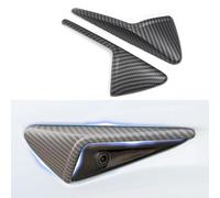 Gleway Side Camera Cover Compatible with Tesla Model 3/Y 2020-2023, HW 2.0 3.0 Turn Signal Came Decoration Covers for Model 3/Y Side Camera Stylish Decoration, 2PCS Matte Carbon Fiber Pattern