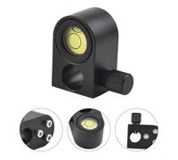 Glewi 12mm Level Bubble for Surveying Poles, Compatible with for Mini Prisms and GPS Poles, 0mm Offset, Horizontal for Spirit Level for Total Stations(A)