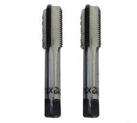 Glewi 12mm x 1.25, Taper Tap, Right Hand Thread, HSS Metric Tapping Tool for Ferrous Non-Ferrous Metal, 69mm Length, 2 Pack Set