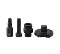 Glewi 14mm for Piston Stop Tool for Chainsaw Clutch Removal with Flywheel Puller, Metal Repair Kit Compatible with Models 45 52 58, Black 4 Pieces Set