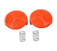 Glewi 2 Pack Spool Cover For BLACK-DECKER Grass Trimmer Parts 385022-03,High ABS Replacement Cap For GH400 GL4525 GL5028 Models