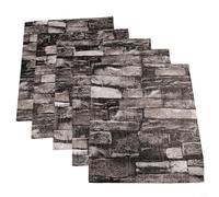 Glewi 20PCS 3D Foam Brick Wall Stickers, Self-Adhesive PE for tile Panels 35x38cm
