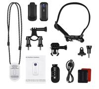 Glewi 2K Thumb Action Camera with 650mAh Battery, Portable Magnetic Wearable Body Cam for Pet Walking, Bike, Travel, Video Record(Black)