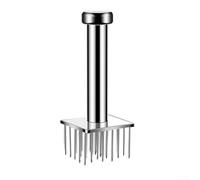 Glewi 304 Stainless Steel Meat Tenderizer with Automatic Rebound, Rust-Resistant Loose Meat Needle for Quick Marinating of Beef, Pork and Chicken(square-28 needle)