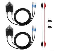 Glewi 3A 5A Resettable Fuse Kit Circuit Tester for HVAC Automotive Electrical Systems - Heavy Duty for alligator Clips Wire Probe Tool(3 5A)