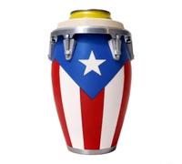 Glewi 3D Printed Can Holder for Conga Drum Style, Modern Minimalist Cup Stand in for pla, Vibrant Decor for Home Parties, Holds 12oz Cans(Blue)