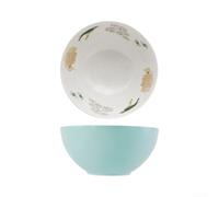 Glewi 3L Melamine Mixing Bowl 26cm Wide Mouth Easy Clean(Blue)