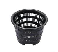 Glewi 5-Pack Plastic Hanging Orchid Pots with Hooks, Breathable Mesh for Root Growth, Indoor Outdoor Balcony