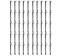 Glewi 50pcs Garden Hose Holder Stakes for 16/20mm PE Pipe, Drip Irrigation Clip for 1/2 3/4 Inch Tubing, Secure Watering Fixer for GardenGlewi(16MM)