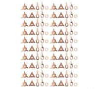 Glewi 50Pcs Mixed Washer Pad Set for Spot Welder,Copper Plated Steel Consumables for Auto Sheet Metal Repair Dent Pulling accessories pack