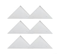 Glewi 6 Pack Foosball Table Corner Protectors, Plastic Edge Guards for Indoor Game Tables, Wear-Resistant Bumper Covers, White & Green(White)
