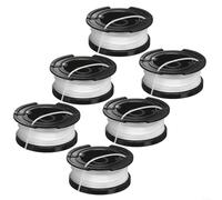 Glewi 6 Pack Trimmer Spool Line For Black-Decker A6481,For ST4525/ST6600/ST7000/ST7200/ST7500/ST7700/STC1820 String Trimmer Parts