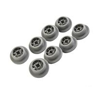 Glewi 8 Pack Dishwasher Lower Basket Wheels for Hotpoint C00210742 Compatible with for Bosch for Siemens for Neff 35mm Outer Diameter