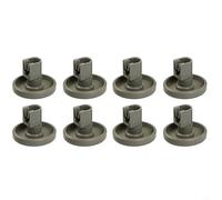 Glewi 8 Pack Dishwasher Lower Basket Wheels Replacement Compatible with for ZANUSSI for FAVORIT, 40mm Plastic Rollers for Easy Gliding Repair