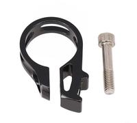 Glewi Aluminium Alloy Bicycle Shifter Precise Fit, Secure Trigger Bar Stable Design Lightweight Black 43x10mm For Road Mountain Cycling(Clamp+Bolt)