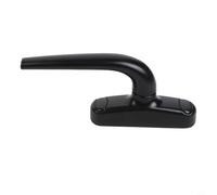 Glewi Aluminium Alloy Window Handle for Casement & Sliding for WINDOWS, Outward Opening Lock, 70x15/70x10/63x82mm Hole Spacing, Black(70/15mm)