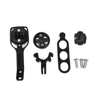 Glewi Aluminum Alloy Bicycle Computer Mount for Garmin for BRYTON for CATEYE, Handlebar Stem Holder with Sport Camera Clip for Cycling