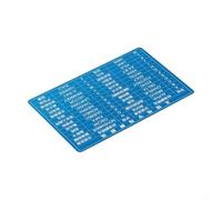 Glewi Aluminum CW Code Training Card, for Morse Code Radio Transmission, Sided Reference Tool,Etched Letters, Portable 8.6x5.4 cm