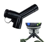 Glewi Antistatic Y-Adapter for Festool Dust Extractor, Hose Splitter with Blanking for CT26 CT36 CT48 and for flex Vacuums