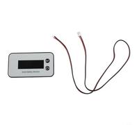 Glewi Battery capacity indicator, fuel gauge, voltage tester for DC 7-100V Motorcycle Car Electric Vehicle, Color Screen Display with Temp(B)