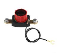 Glewi Battery Disconnect Switch With Voltage Display, 12V 300A Main Power Cut-Off Isolator For Car Boat RV&Truck&UTV, Flame-Retardant Nylon(A)