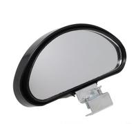 Glewi Car Blind Spot Mirror Wide Angle View Adjustable Safety Wing Mirror Manual Black 4.52x2.16 Inch Fit For Safe Driving