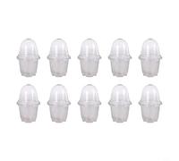 Glewi Clear Starter Trays, For Mini Greenhouse Containers, Propagation Domes For Plants, Transparent Nursery Cups, Small Flower Pots With Lids, Easy And Quick To Use(a)
